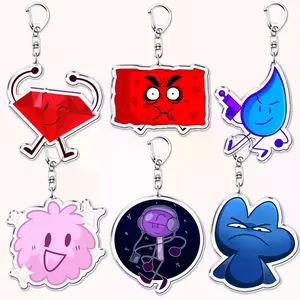 48 Styles BFDI Character Keychain, Object Show BFDI TPOT, Cute Keyring Accessory, Fun Charm For Backpack Or Purse | High Quality and Customer Favorite Items