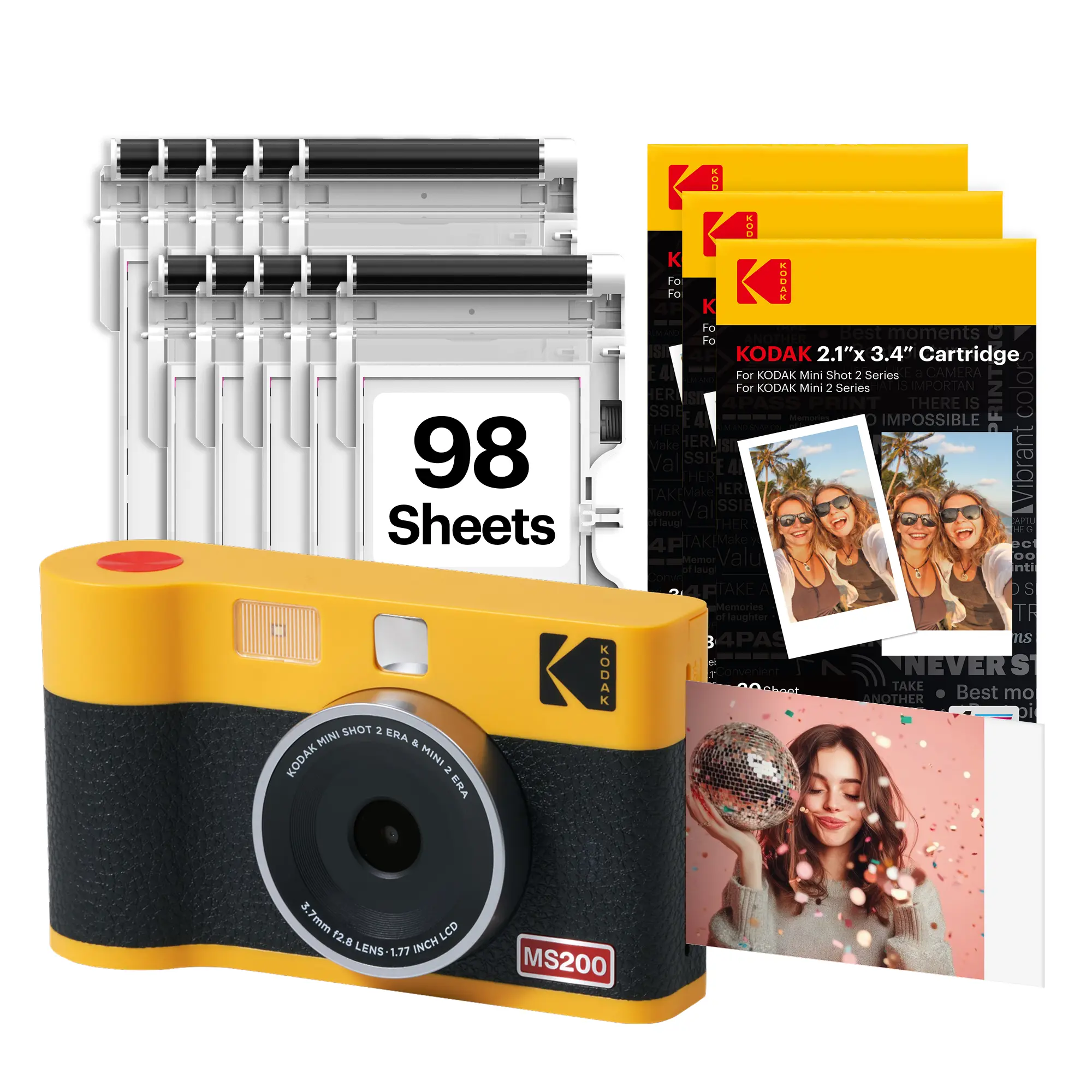 [LIVE] KODAK Mini Shot 2 ERA Camera + 98 Prints Bundle