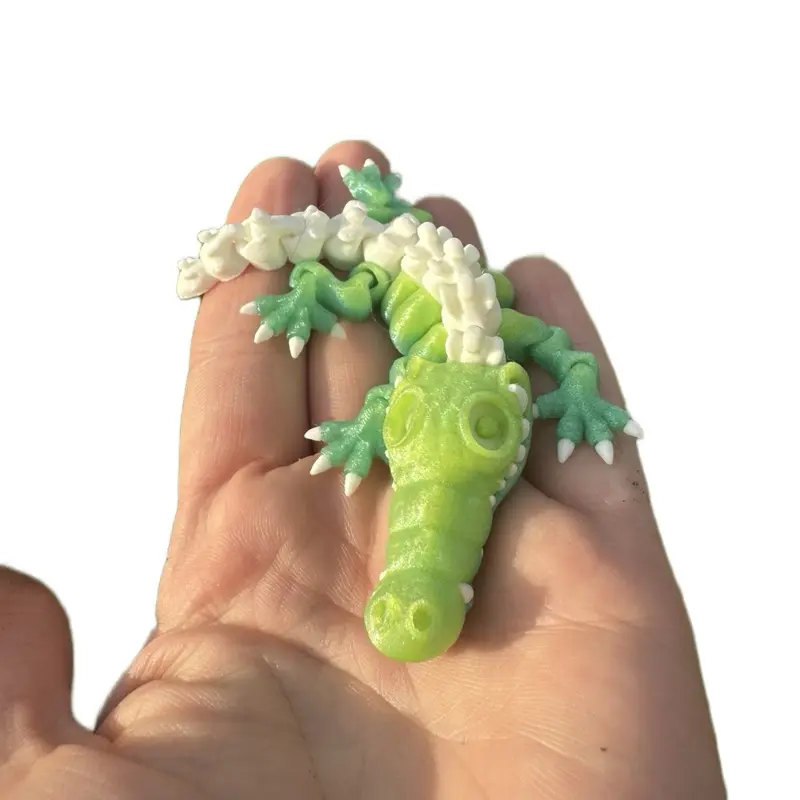 Cute Articulating Crocodile - Fidget Desk Toy Unique Gift - Movable Animal Figurine Decor desk buddy Ornaments