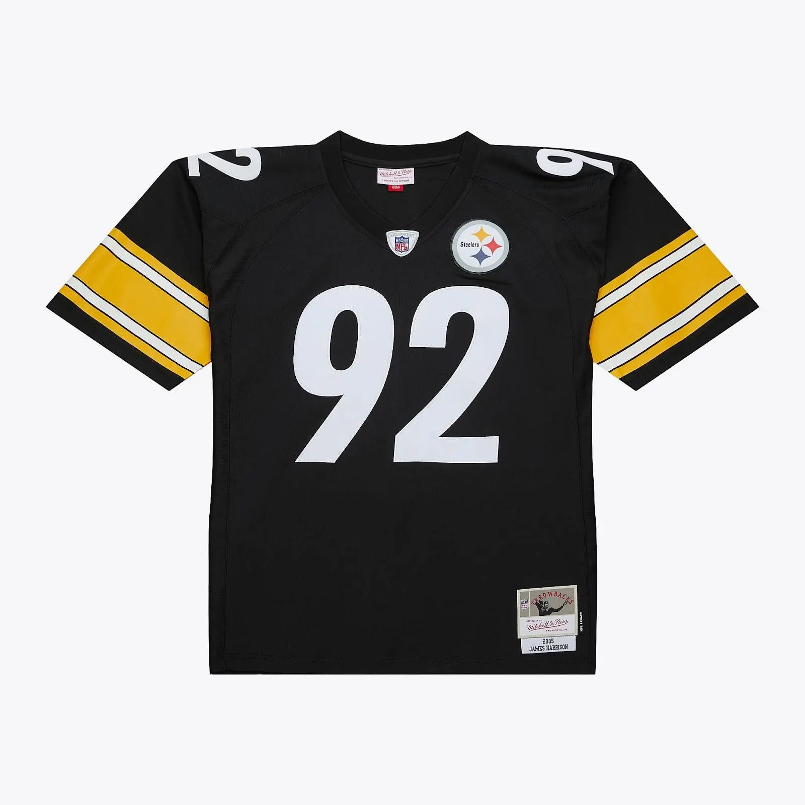 James Harrison Pittsburgh Steelers Black 2005 Legacy Player Jersey NFL Throwback Mitchell & Ness