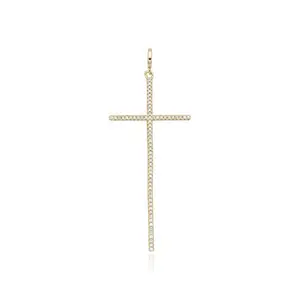 Cross Cz Pendant in Gold with Elegant Design and Durable Craftsmanship for Everyday Wear