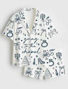 Bride Pajama Set Women, Going to the Chapel Sleepwear, Bridal Party Getting Ready PJs #Pajamas