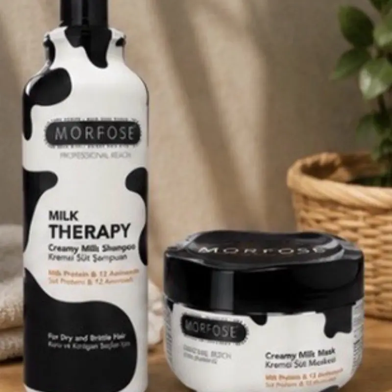 Morfose Milk Therapy Shampoo 33.8oz Hair Mask 16.9oz Bundle Paraben Free”, Hydrating Mask, Milk Protein, Dry Damage, Haircare, Conditioner, Restore, Moisturizing, Hydrate, Intensive, Cream Mask
