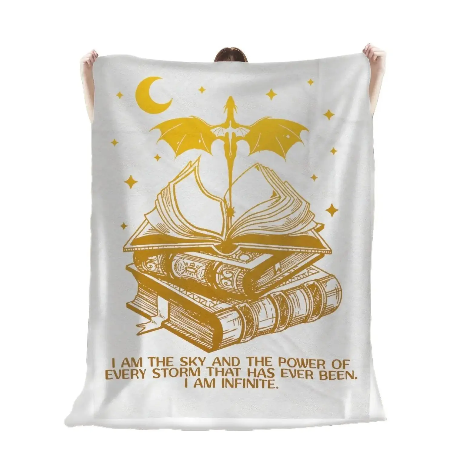 Fourth Wing Blanket Fourth Wing Merch Cozy Blanket Xaden Dragon Books Velveteen Plush Blanket Machine Wash, Classic Style