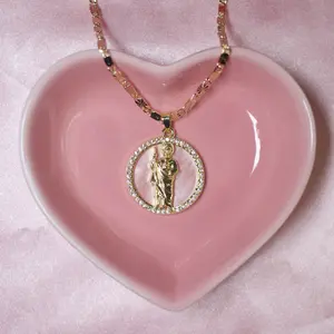 Pink San Judas Necklace