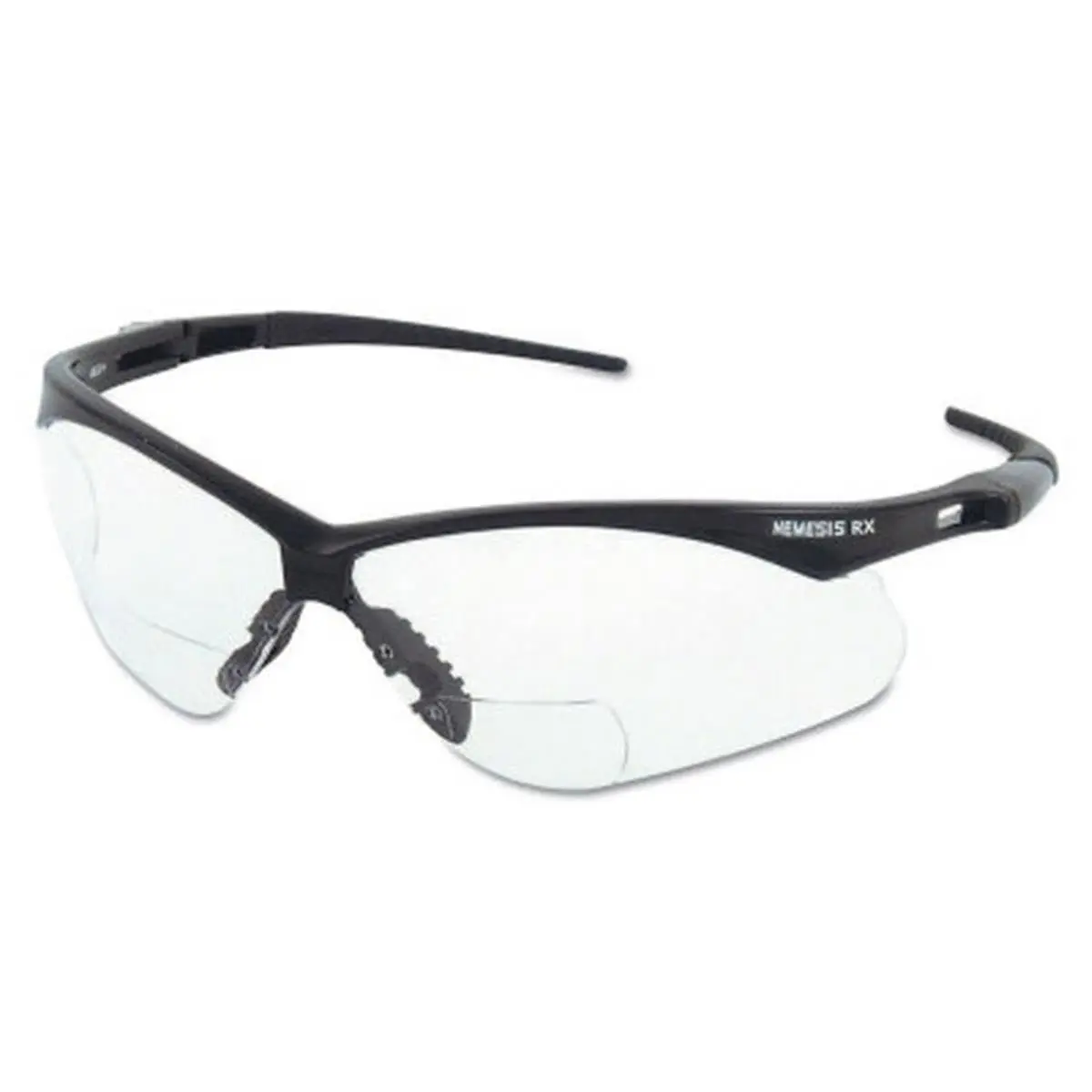 Kleenguard RX 2.0 Nemesis Wraparound Safety Eyewear Protector - Safety Equipment, 8 Base Curve Larger Lenses, Nylon Frame, Polycarbonate Lenses, Non-Polarized, Enhanced Sweat-Channeling Nose Piece, Vision Correction Reading Glasses for DIY Supplies