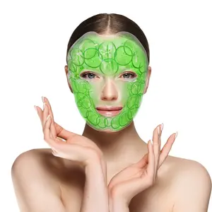 Face Ice Gel Pack with Wrap - Reusable Hot Cold Compress for Skin Care, Puffiness Eyes, Swollen Face, Cold Face Mask Gel Pack Pain Relief for Migraines, Injuries, Inflammation, Sinus Headaches, Stress