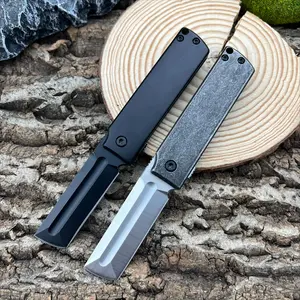 5915 Everyday Carry Pocket Knife Compact Folding Knife 8Cr13MoV Steel Blade 420 Steel Handle Outdoor Camping Fishing Emergency EDC Tool Men's Birthday Gift Christmas Gift