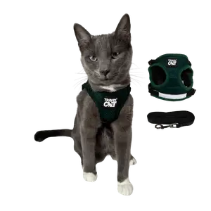 "The Emerald Explorer" Limited Edition Green Cat Harness