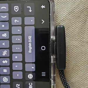 67W Fast Charging USB C Cable Right Angle Type C to Type C PD PPS 100W 6A Heavy Duty Braided Cord for Samsung Android Phones Tablets and Laptops 90 Degree Angle No Hand Blocking