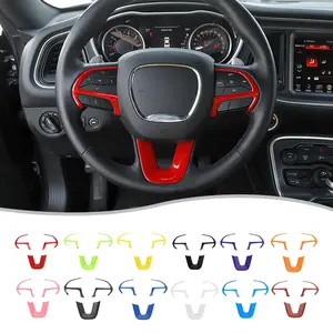 Steering Wheel Trim Cover For Dodge For Challenger 2015+ For Charger 2015+ For Durango 2014+ For Grand Cherokee SRT8 2014-2020