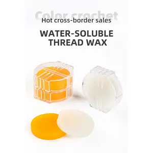 With Box, Water-soluble Thread Wax, Special Pure Beeswax for Cross Stitch, Thread Lubrication Tool, Wax Box, Silk Thread, Cotton Thread, Wax Ring