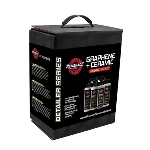 Renegade Products | Graphene + Ceramic Detailing Kit – 1 Year Spray Coating, Wax & Wash Protection