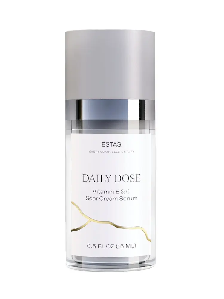 ESTAS Daily Dose Scar Cream Serum - Lightweight Hydrating Moisturizer with Hyaluronic Acid & Vitamin E for Smoother Skin Repair & Visible Results - Moisturizing