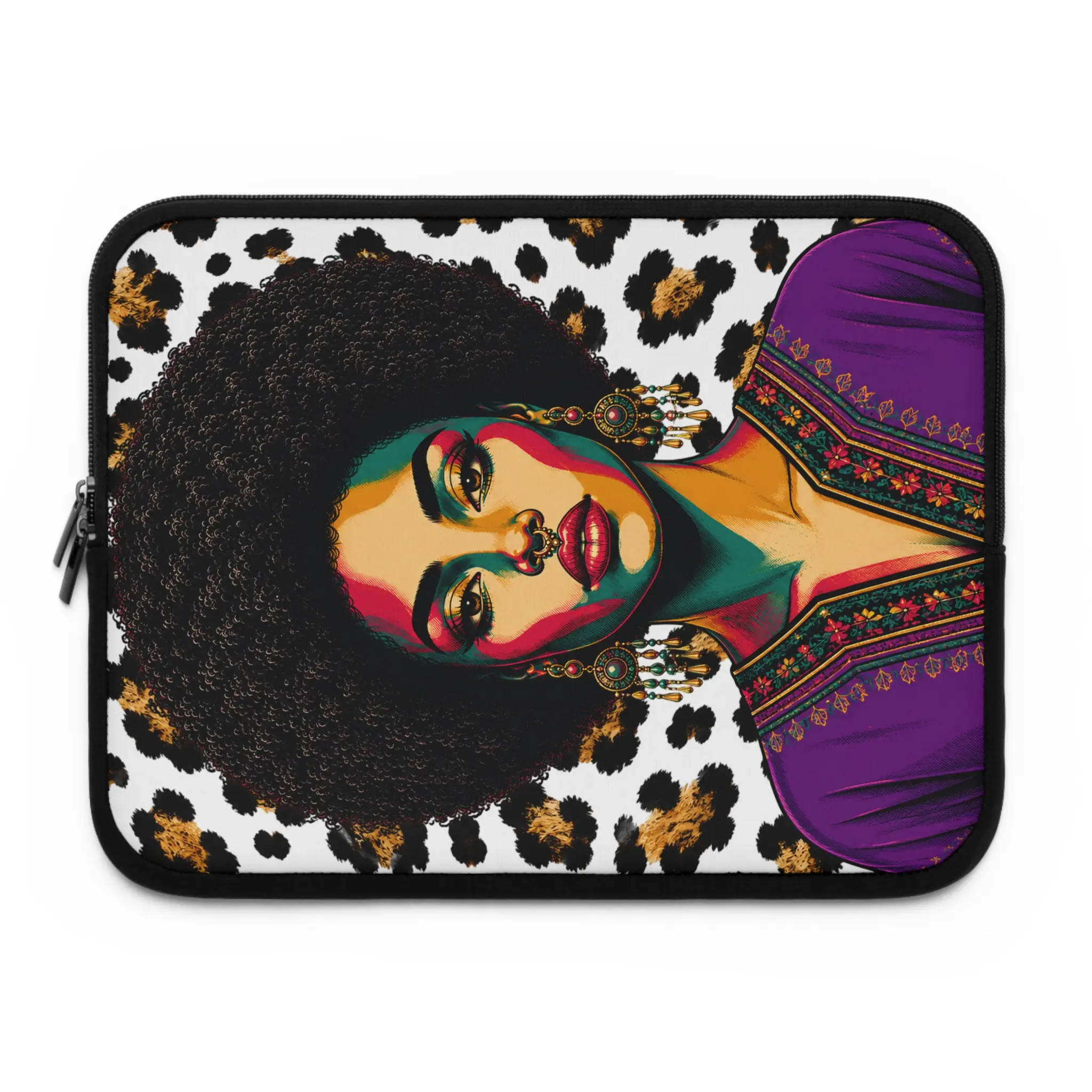 Zusha Leopard Pop Art Laptop Sleeve