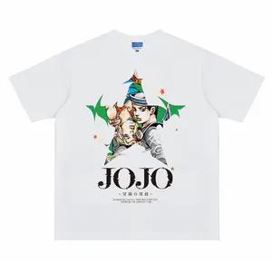 JoJo "Gospel" Anime Vintage Oversized Tshirt DTG Print 180GSM Cotton Original Design Crewneck Regular Shoulder Unisex Streetwear