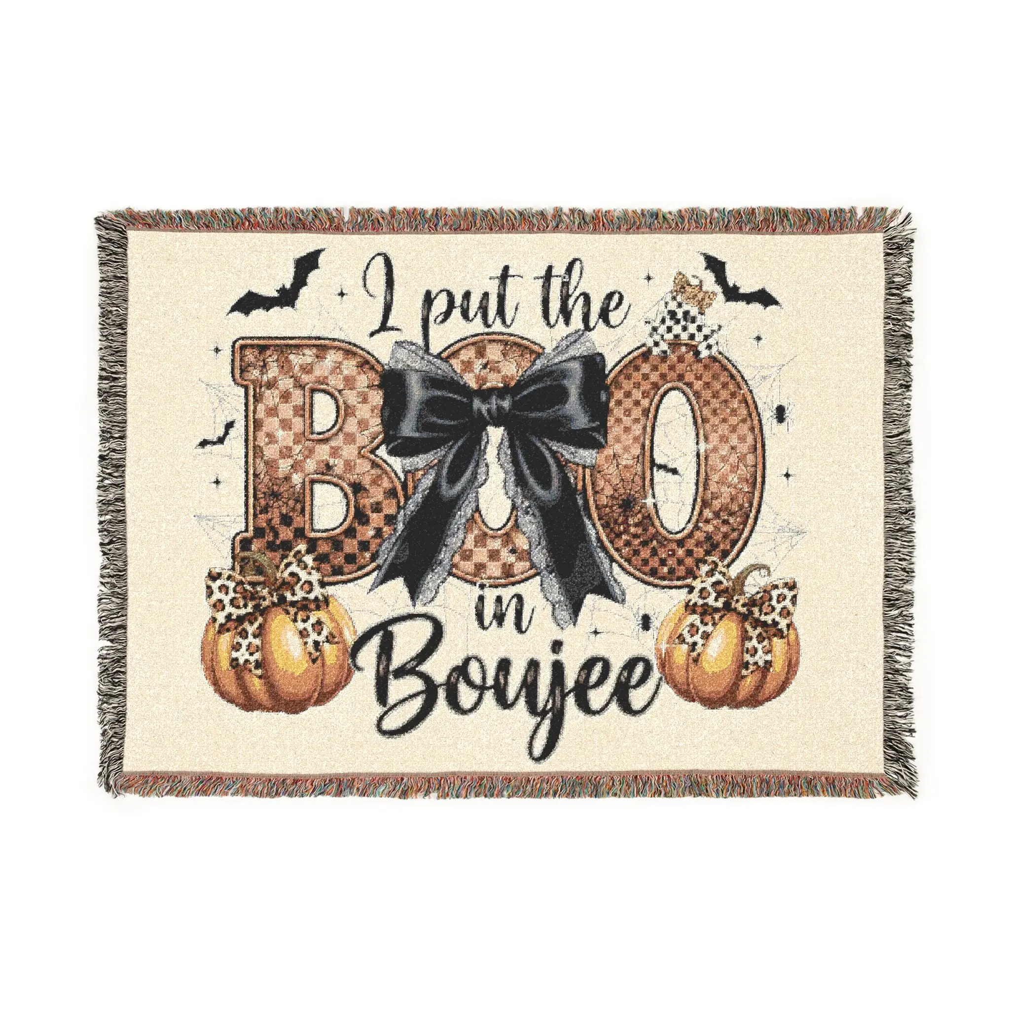 Boujee Halloween Woven Blanket