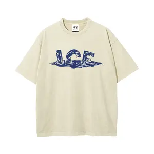 Subtle Anti ICE Oversize Unisex Washed T-Shirt for Women and Men's Unisex Fit Batik Cotton Oversize Streetwear Menswear  Super Soft Pre-Shrunk