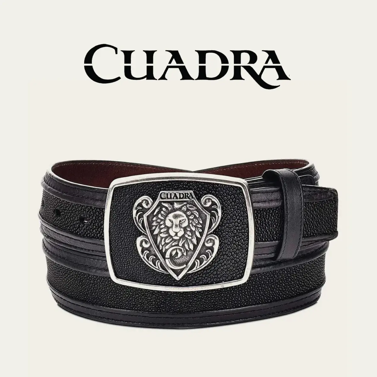 Cuadra MNS Sting Black Strip Western Belt
