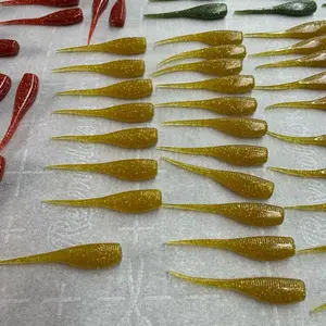 Lucki Baits gold 2” crappie baits 10 pack