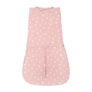 Baby Anti-Kick Blanket, Cotton All-Season Infant Wrap, Newborn Sleep Bag, Prevents Startle Reflex, Soft and Cozy Baby Swaddle