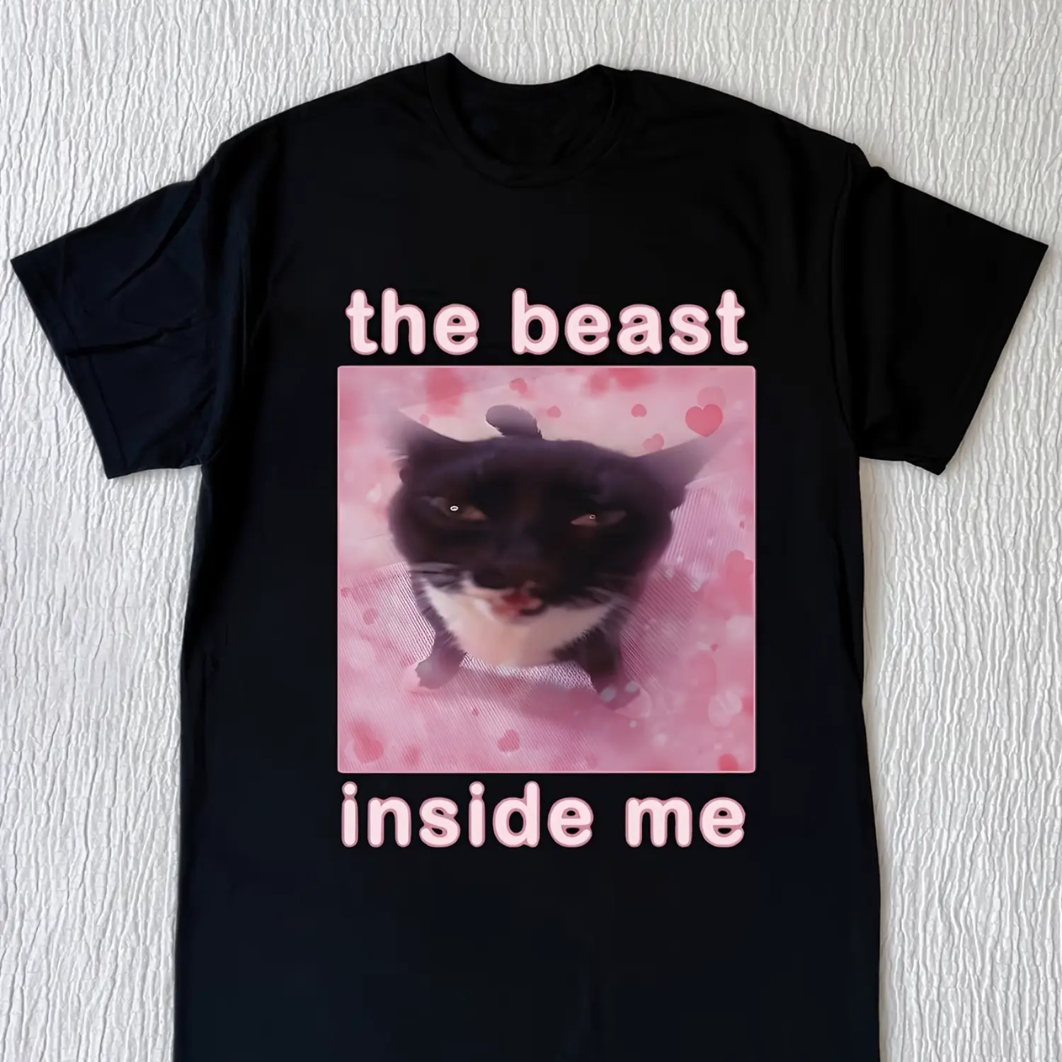 Cute Cat & Kitten Graphic Women's T-Shirt - Soft Round Neck Design, Medium-Stretch Fabric, Perfect for Casual Wear, Machine Washable