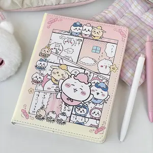 Cute Chiikawa Hachiware Usagi leather thickened cartoon full color inner page diary notepad