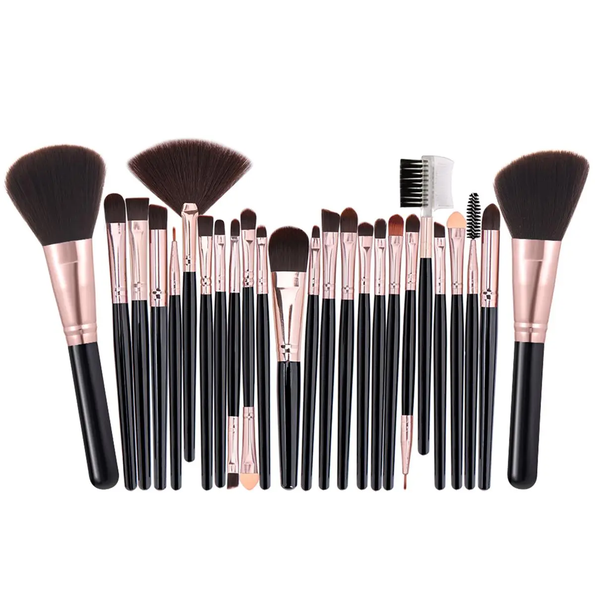 Makeup Brush Set, 25pcs/set Versatile Soft Makeup Brushes for Foundation & Powder, Soft Bristles Cosmetic Brushes for Beginners, Brush Makeup Set