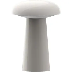 Space M1 Portable Table Lamp | Rechargeable LED Bedside Lamp with Detachable Shade, 3 Brightness Levels, 3 Light Modes, 5000mAh ,  Mood Light for Room Decor (Beige)