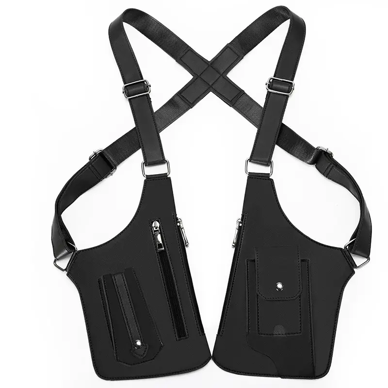 2025 Brand New Aerodynamic Vest Chest Backpack - Hydration Ready, Multifunctional Sports & Leisure Trail Running Bag with Quick Access Pockets, Underarm Wear Design & Outdoor Socks Puppet App Integration