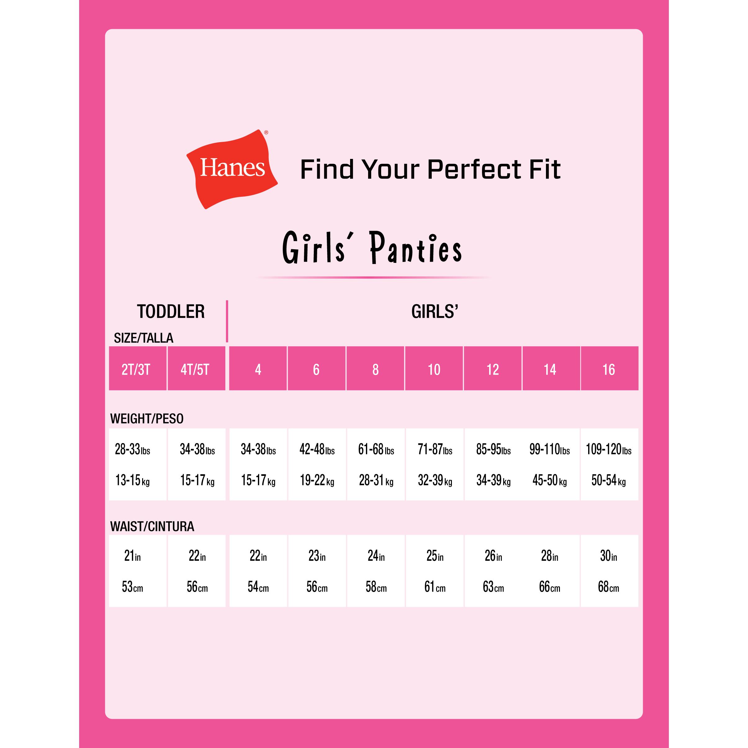 Hanes Originals Girls' SuperSoft Bikini Underwear, 5-Pack