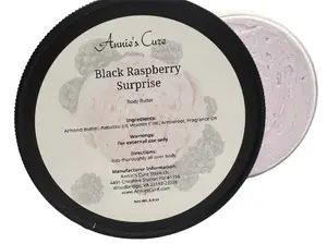 Annie's Cure Black Raspberry Surprise Whipped Body Butter: Hydrating & Nourishing Skincare Treat Daily Moisturizer Comfort Moisturizing Moisture Blend