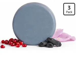 DEWVIA - 4-in-1 Facial Soap Bar Cleanser, Korean Skincare Face Cleansing Bar with Niacinamide, Charcoal, Honey, Olive Oil and Hyaluronic Acid, Gentle Daily Facial Cleanser Soap (3 Piece)