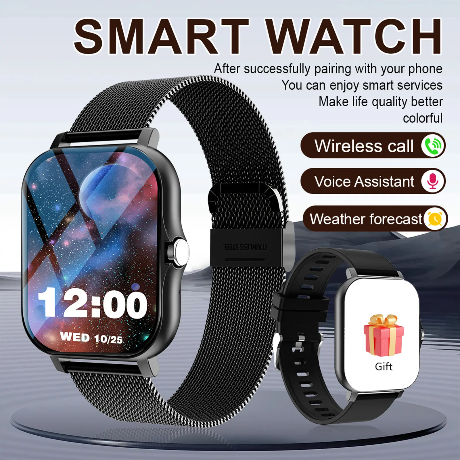 Smartwatch with Full Features - Call Answer/Dial Function, Message ...
