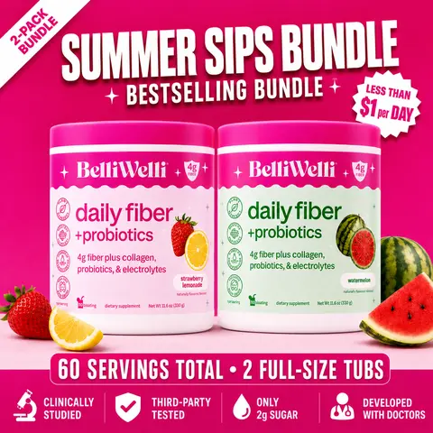 Special Bundle- BelliWelli Daily Fiber + Probiotics + Collagen Healthcare Fitness