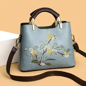 H129-New fashion handbag large capacity middle-aged mother bag women sling shoulder bag