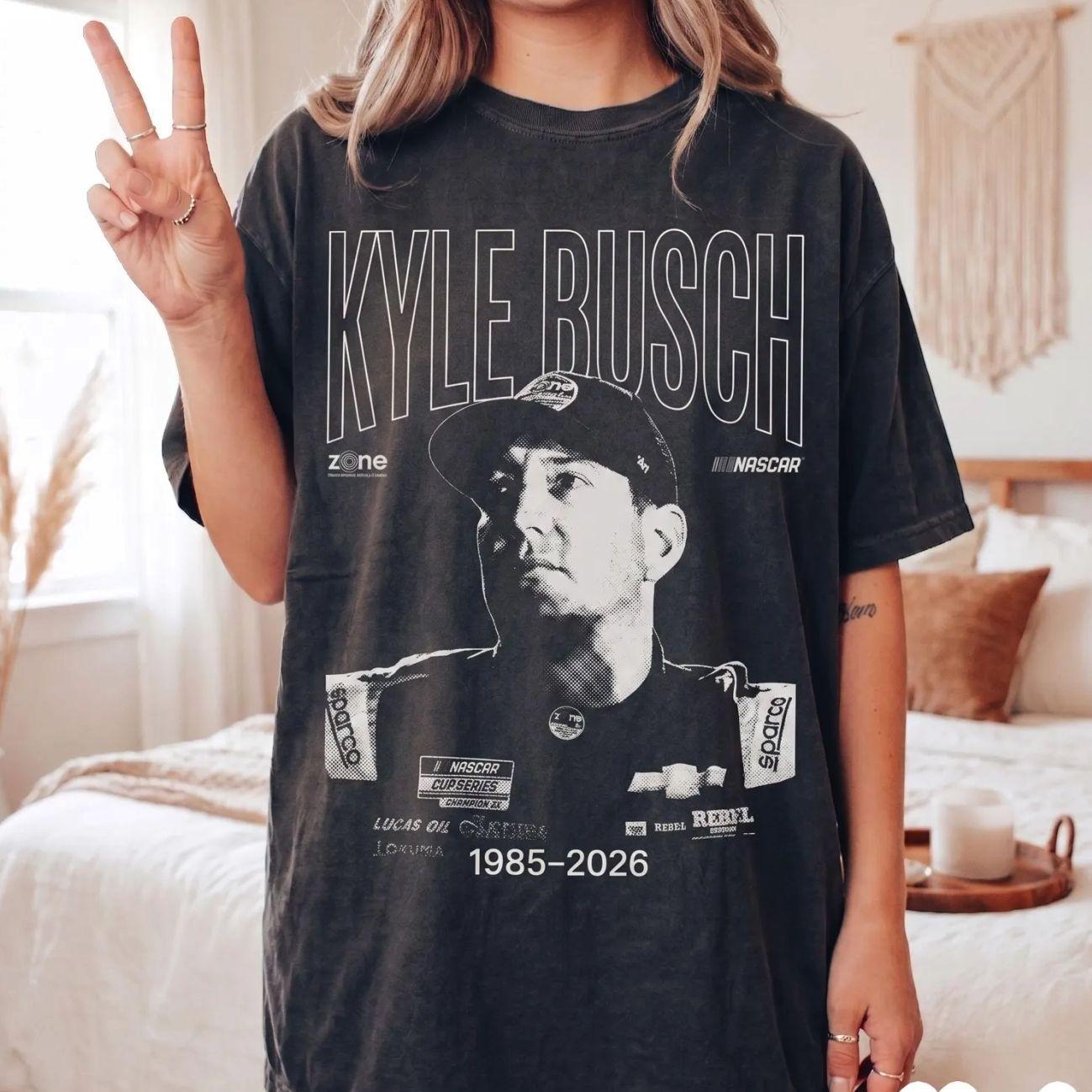 Comfort Colors Litmited Kyle Busch Vintage 90s Styles T-Shirt Unisex 914