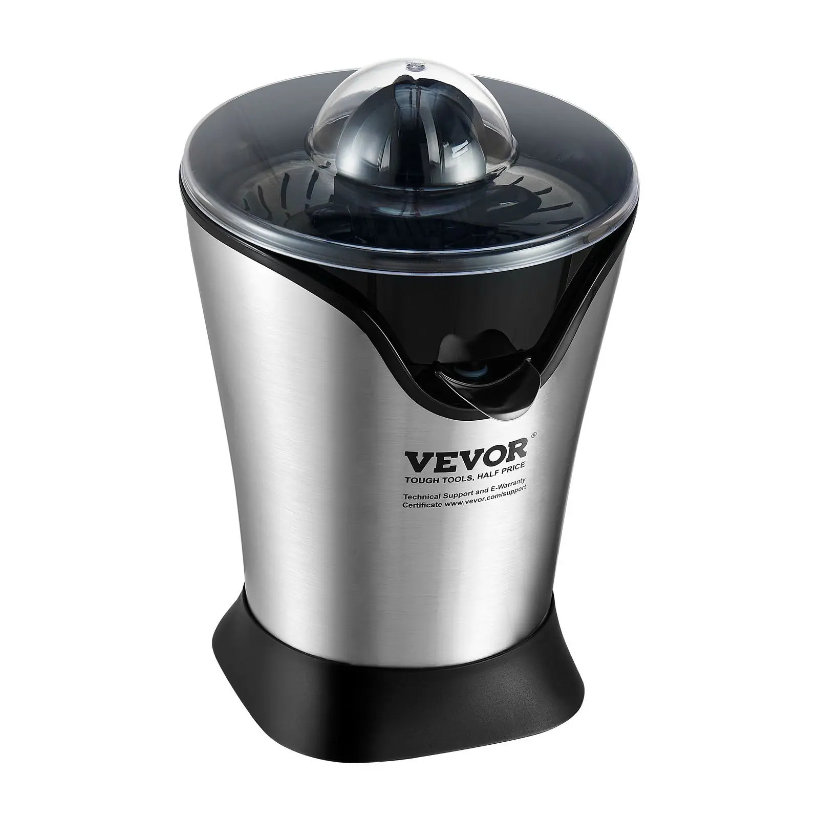 VEVOR Electric Citrus Juicer, Orange Juice Squeezer With One Juicing Cone, 100W Stainless Steel Filter Orange Juice Maker, Easy To Clean For Oranges, Grapefruits, Lemons And Other Citrus Fruits