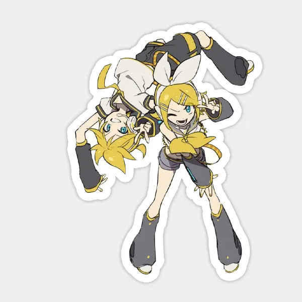 Kagamine Rin & Len x Soul Eater anime sticker - TikTok Shop