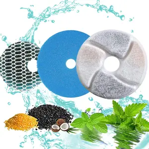 NPET Stainless Steel Pet Water Fountain Replacement Filters Suitable For WF170/WF150/WF140 Water Dispenser Contains 8pcs Replacement Filters