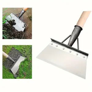 1 piece of heavy-duty manganese steel gardening shovel - multifunctional outdoor tool suitable for excavation, weeding, snow removal, and yard maintenance, without handle
