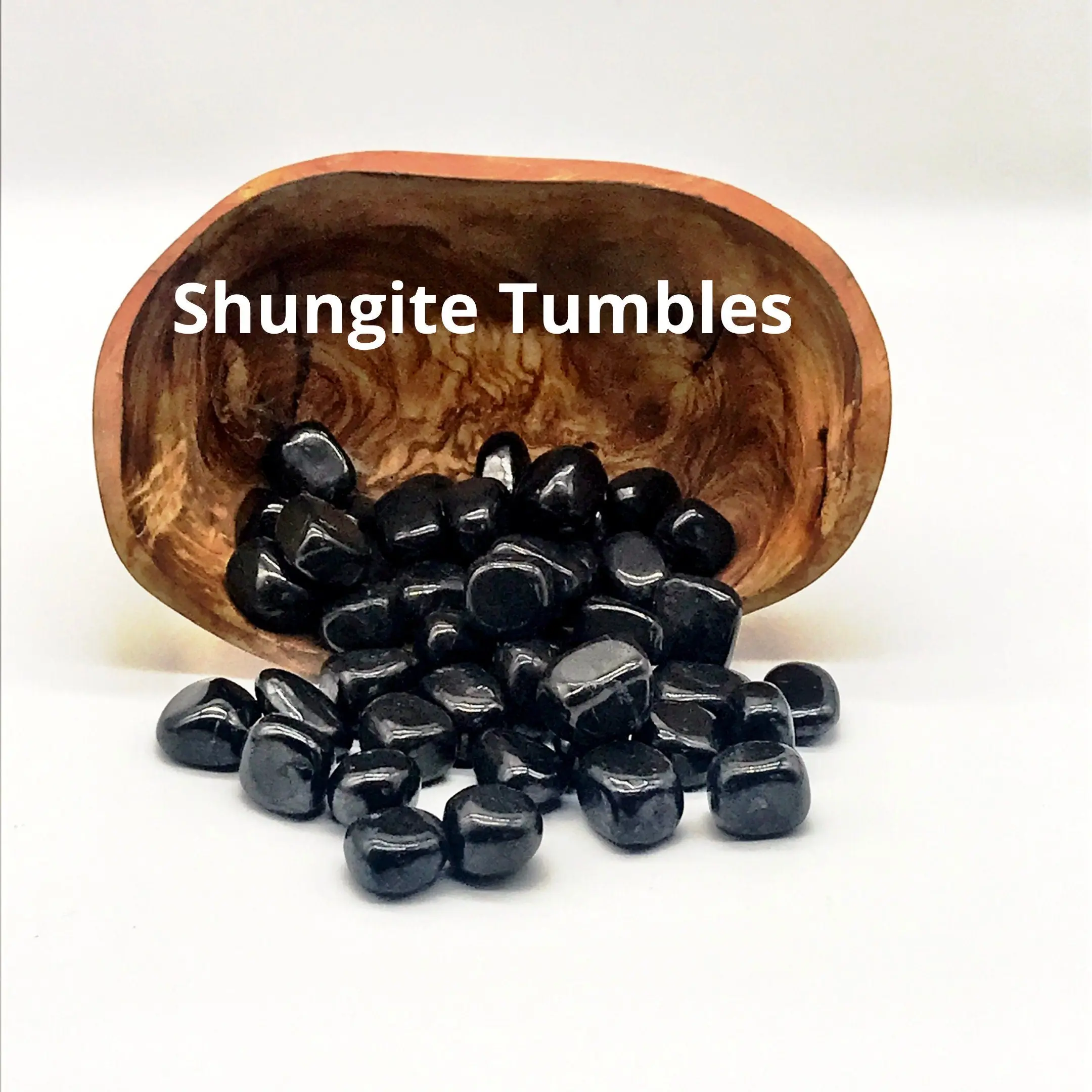 Natural Shungite Tumble Stone for EMF Protection and Balance - 1 Stone for Energy Cleansing and Healing