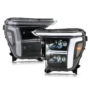 kuerLED Full LED Headlights Pair for 2021 – 2023 Ford F-150, Four-Projector with DRL, Startup & Sequential Turn Animation, Plug & Play