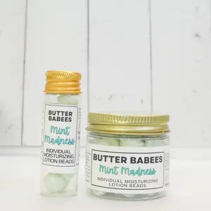 Mint Madness Shea Butter-handmade, all-natural moisturizing lotion beads