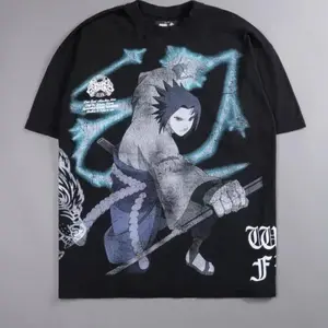 PowerFit"SASUKE" Energy Premium Oversized Shirt 100% Sustainable Cotton Graphic T-Shirt Casual Crew Neck Loose Machine Washable Ethically Sourced Tee