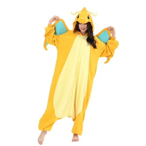 Adult Pokémon Dragonite Kigurumi Costume Onesie