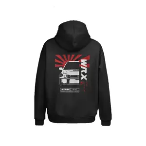 Official Style WRX Bugeye Graphic Hoodie – JDM 05/02 Impreza Pullover | Black Performance Car Sweatshirt | Trendy Tuner Style Fit