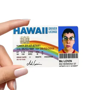 McLovin ID Card Cover – Funny Meme Vinyl Sticker for Credit, Debit & Bank Cards | Superbad Fake ID Gag