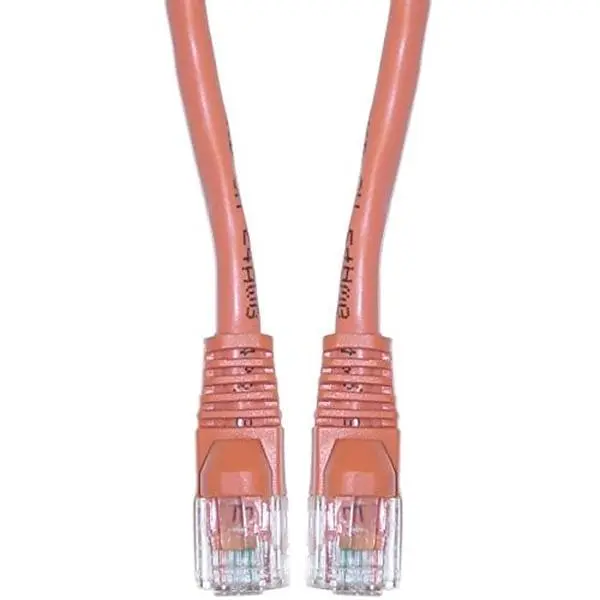 CableWholesale Cat5e Ethernet Crossover Cable - Orange - 7 foot