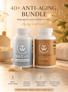 Anti-Aging Bundle Thania.wellness celular, Energy, mental clarity, daily, vitality, powerful. Antiaging